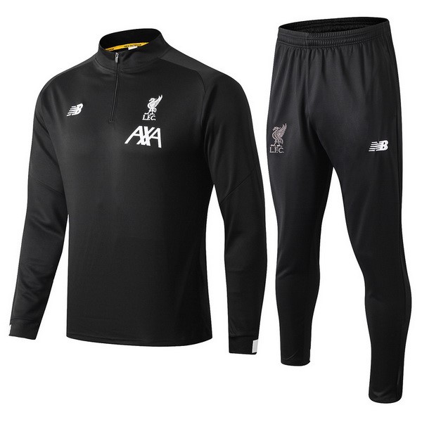 Survetement Football Liverpool 2019-20 Noir Blanc